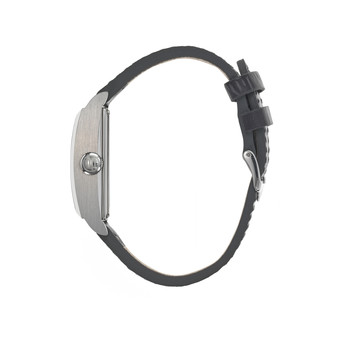 Montre Lip homme automatique acier bracelet cuir gris