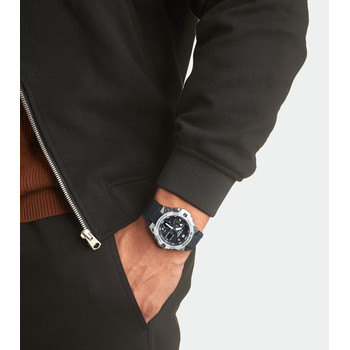 Montre G-SHOCK homme acier bracelet résine noire