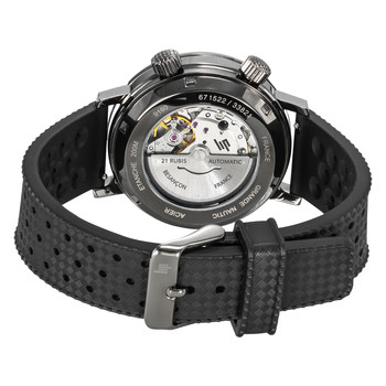 Montre Lip homme automatique acier bracelet silicone noir