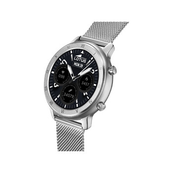 Montre Lotus homme connectée acier bracelet acier