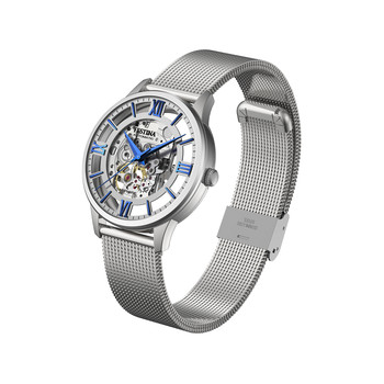 Festina homme automatique acier bracelet acier maille milanaise cadran squelette