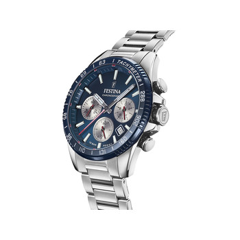 Montre Festina homme chronographe acier bracelet acier
