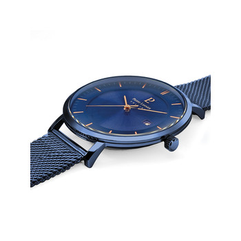 Montre Pierre Lannier homme acier bleu
