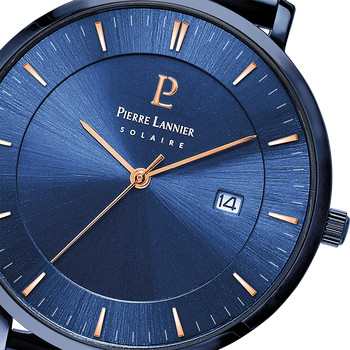 Montre Pierre Lannier homme acier bleu