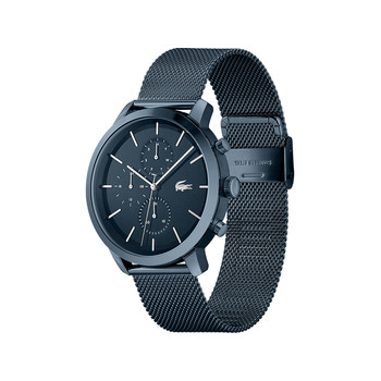 Montre Lacoste homme acier bleu maile milanaise