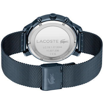 Montre Lacoste homme acier bleu maile milanaise