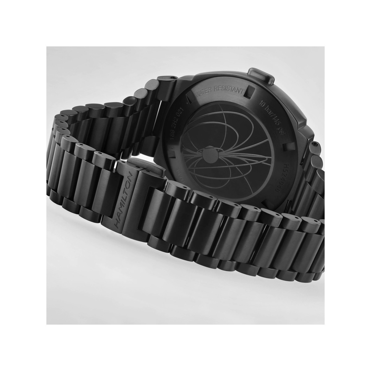 Montre Hamilton homme bracelet pvd noir - vue 3