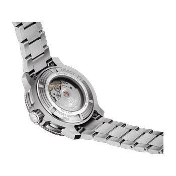 Montre TISSOT T-SPORT SEASTAR 2000 POWERMATIC 80 homme automatique cadran bleu bracelet acier inoxydable