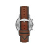 Montre FOSSIL homme chronographe acier bracelet cuir marron - vue V3