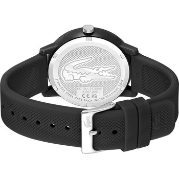 Montre Lacoste.12.12. homme résine bracelet silicone noir