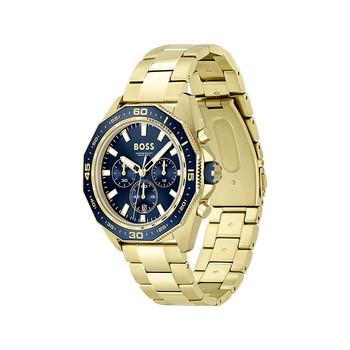 BOSS Energy herenhorloge roestvrij stalen armband goud geel