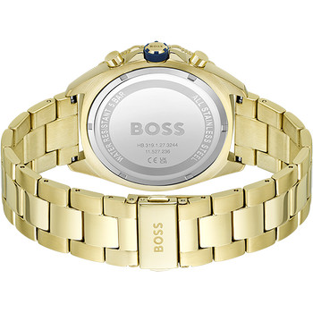 BOSS Energy herenhorloge roestvrij stalen armband goud geel