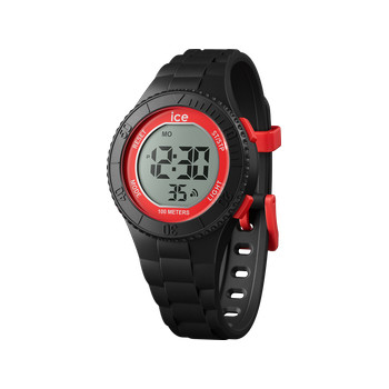 Montre ICE WATCH enfant digital plastique noir bracelet caoutchouc noir