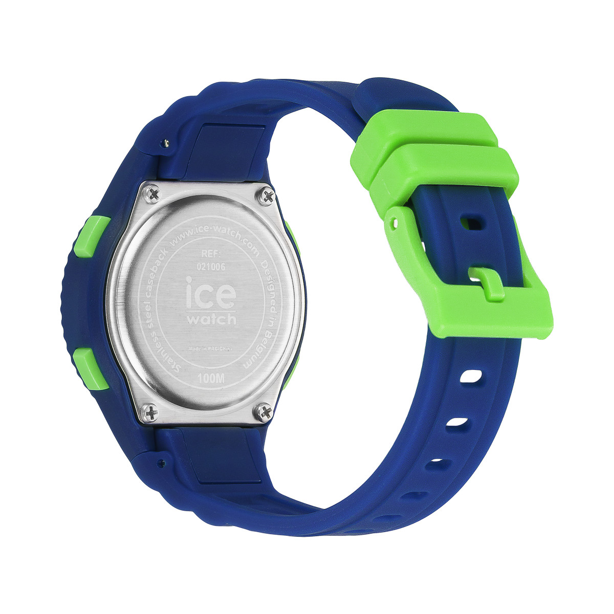 Montre ICE WATCH homme plastique bleu bracelet caoutchouc bleu - vue 3