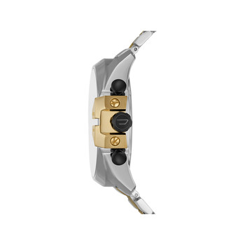 DIESEL Mega Chief heren chronograaf horloge van tweekleurig staal