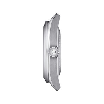 Montre TISSOT T-CLASSIC GENTLEMAN OPEN HEART POWERMATIC 80 mixte automatique cadran bleu bracelet acier inoxydable