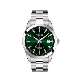Montre TISSOT T-CLASSIC GENTLEMAN homme automatique cadran vert bracelet acier inoxydable