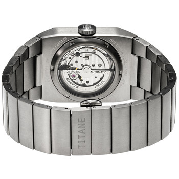 Montre LIP Big Titane homme automatique acier bracelet titane gris