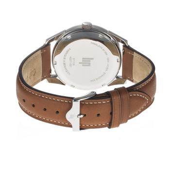 Montre LIP Himalaya homme acier bracelet cuir marron clair