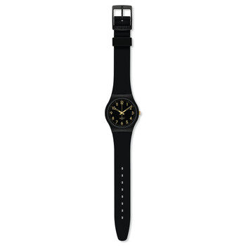 Horloge SWATCH Gent biosourced Golden tac man band biosourced materiaal zwart