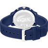 Montre LACOSTE.12.12 chrono homme TR90 bleu  bracelet silicone bleu - vue V3