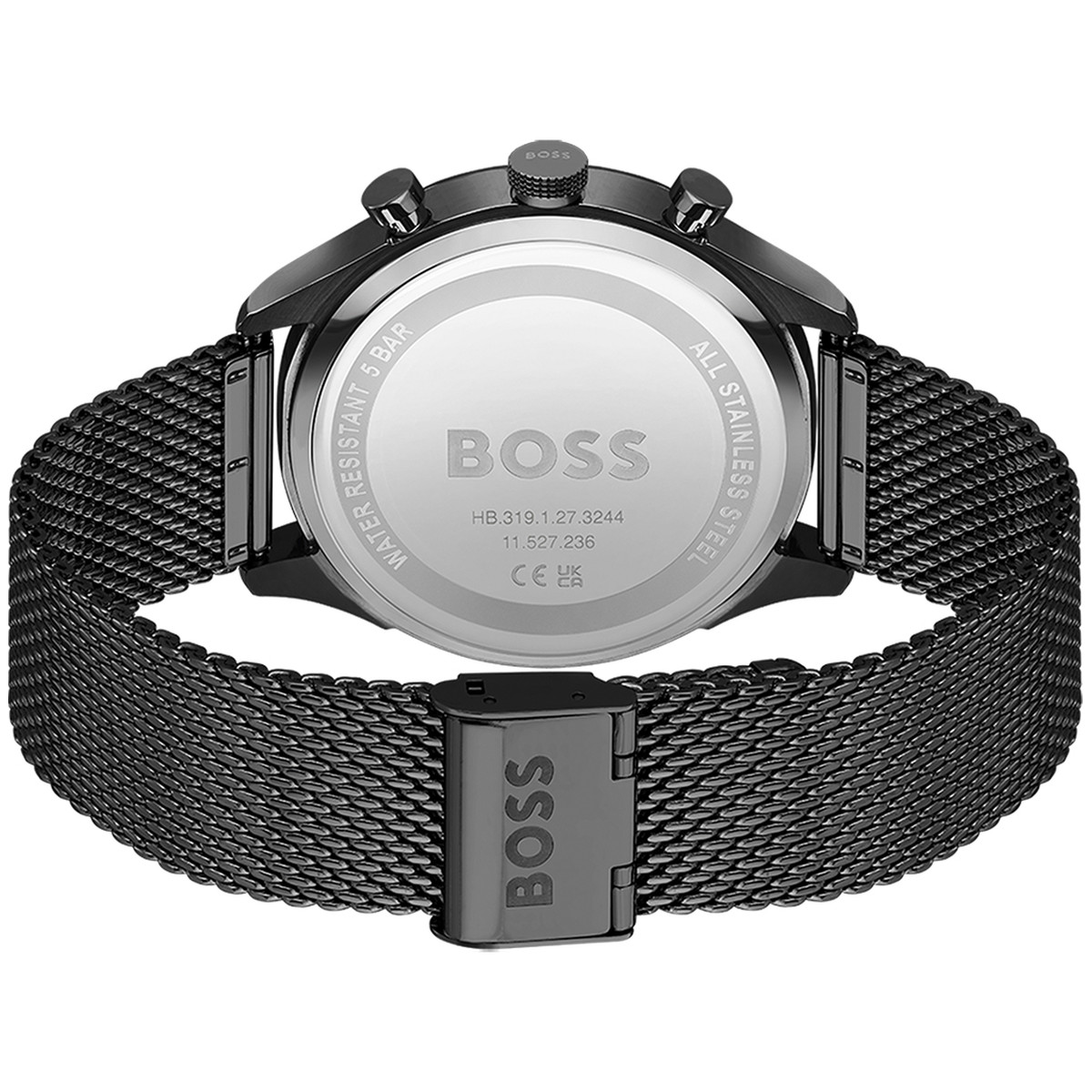 Montre BOSS Sport Lux homme bracelet acier noir - vue 3