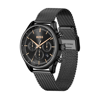 Montre BOSS Sport Lux homme bracelet acier noir