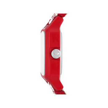 Montre DIESEL Cliffhanger homme solaire bracelet tissu rouge