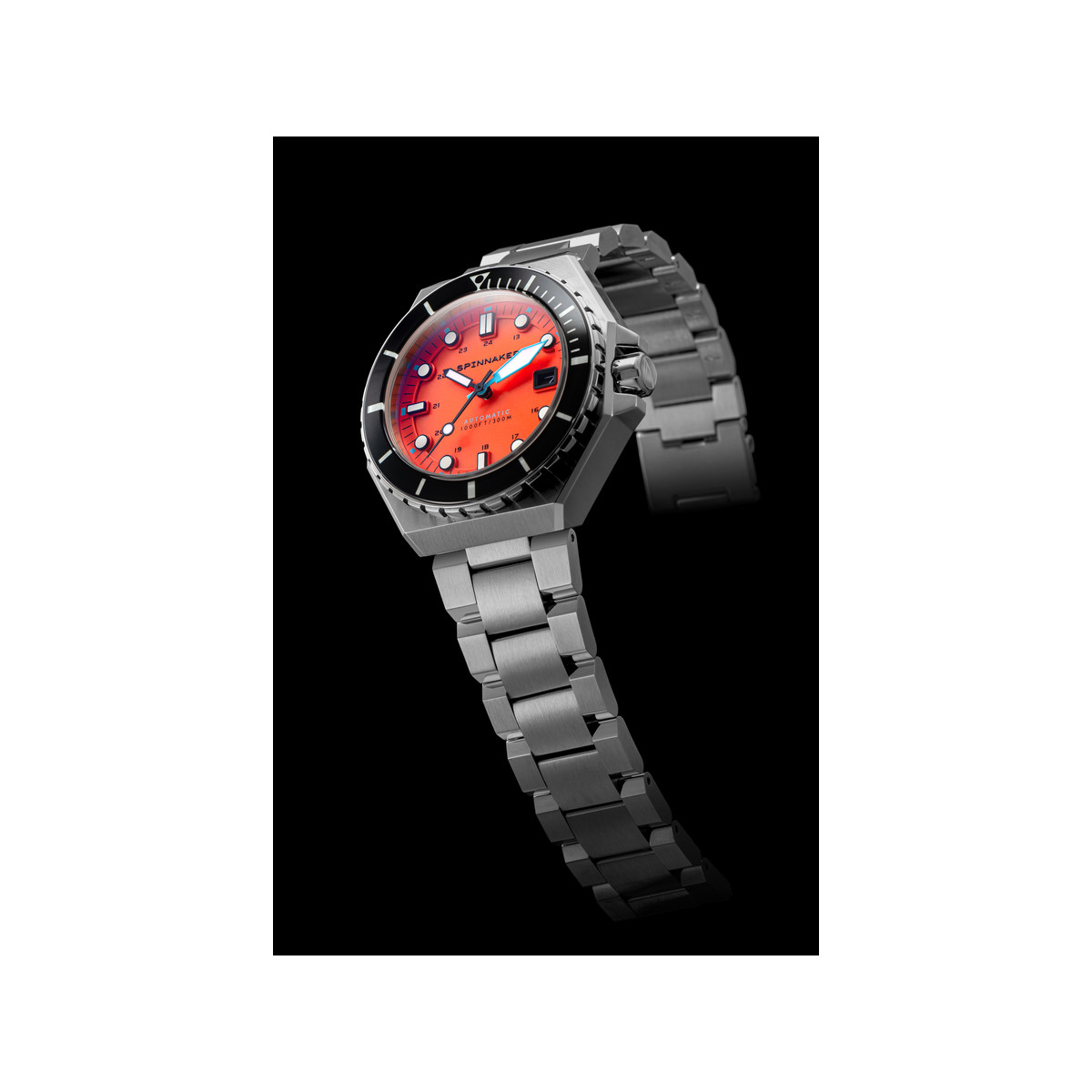 SPINNAKER Dumas automatisch herenhorloge met stalen armband - bekijk 2