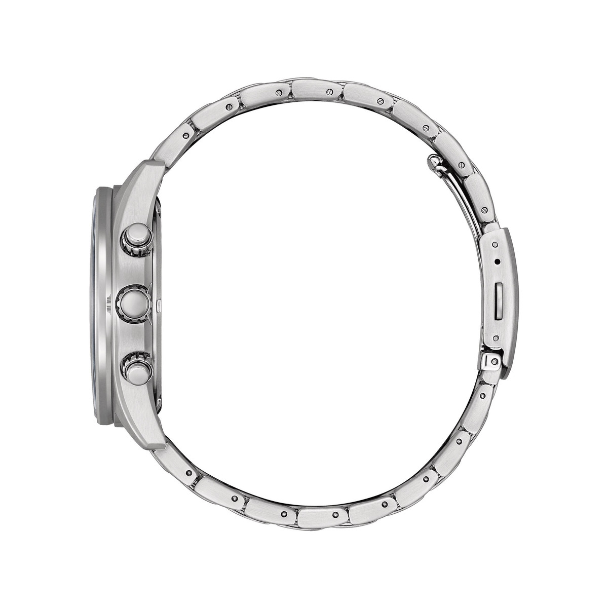 Montre CITIZEN platform urban chronograph homme eco-drive bracelet acier gris - vue 2