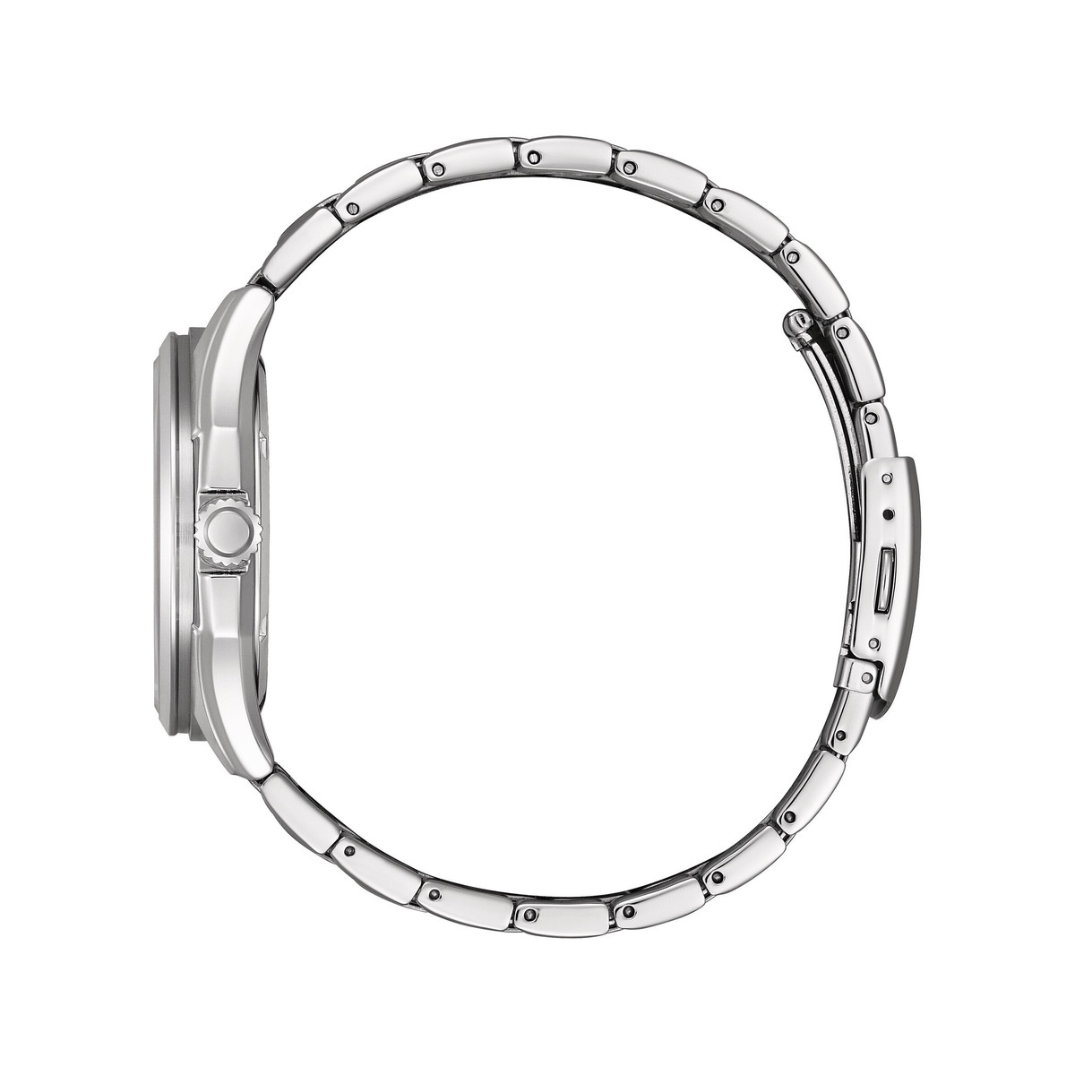 Montre CITIZEN platform classic homme eco-drive bracelet acier gris - vue 2