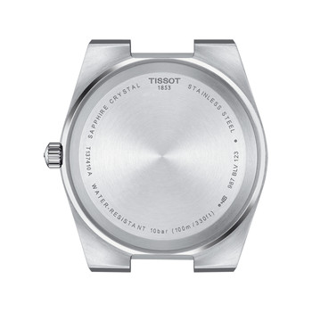 Montre TISSOT T-CLASSIC PRX 40 homme cadran vert bracelet acier gris