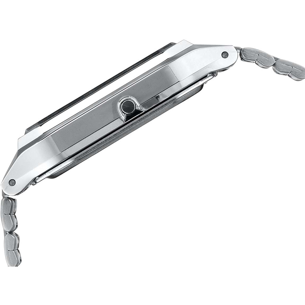 CASIO vintage edgy men's watch steel bracelet - view 2