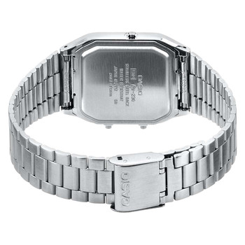 Montre CASIO vintage edgy homme bracelet acier