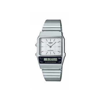 Montre CASIO vintage edgy homme bracelet acier