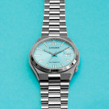 Montre CITIZEN Tsuyosa homme automatique, bracelet acier gris