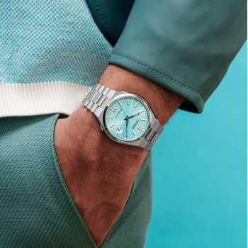 Montre CITIZEN Tsuyosa homme automatique, bracelet acier gris