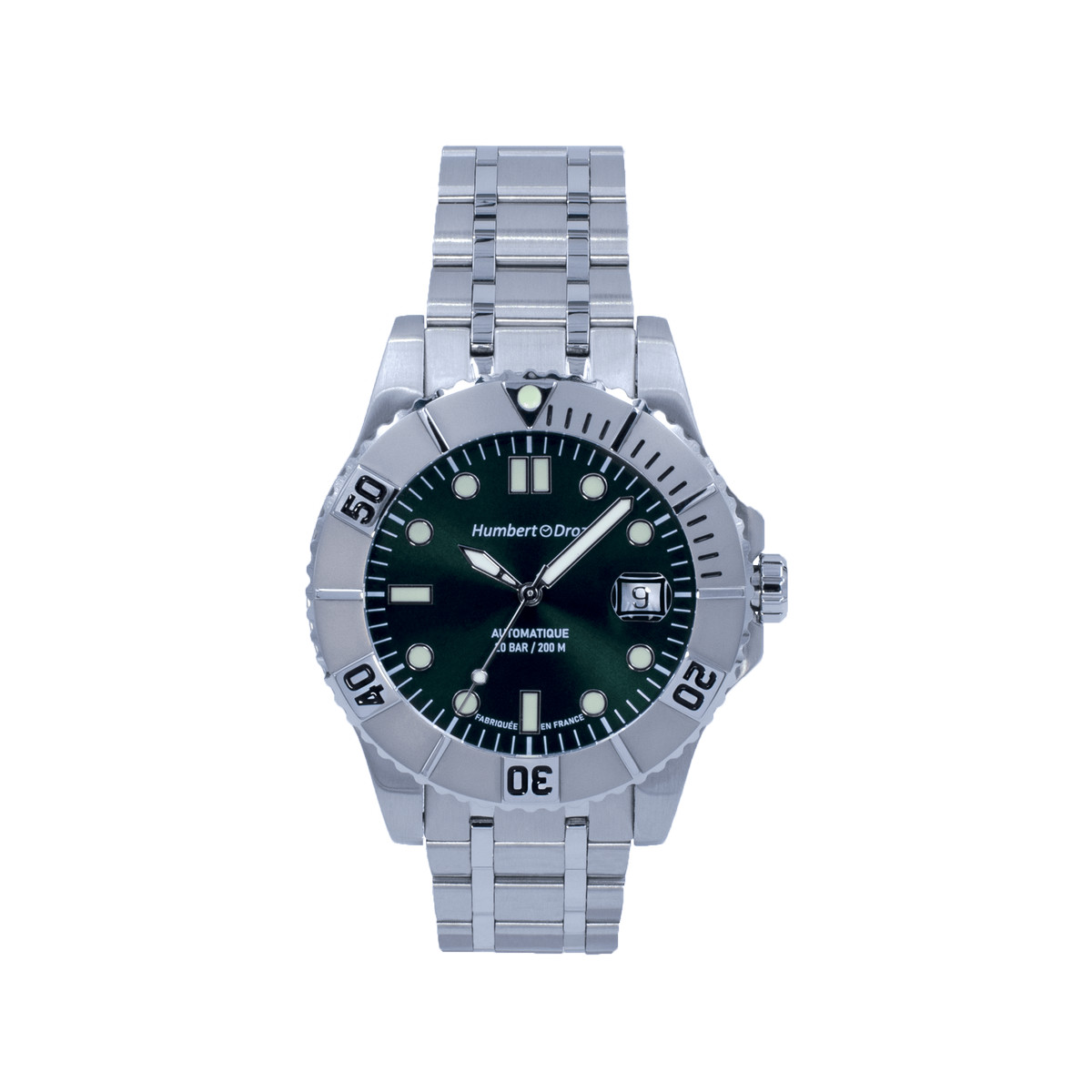 Montre HUMBERT-DROZ hd9 homme automatique, bracelet acier