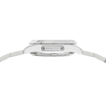 Montre MATY GM automatique chronographe cadran gris bracelet acier