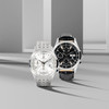 Montre MATY GM automatique chronographe cadran gris bracelet acier - vue VD3