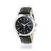 Montre MATY GM automatique chronographe cadran noir bracelet cuir noir - vue V1