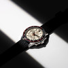 Montre MATY GM chronographe cadran blanc bracelet caoutchouc noir - vue VD4