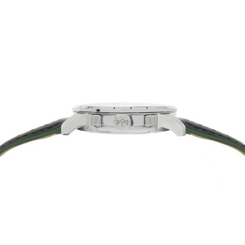 Montre MATY GM chronographe cadran vert bracelet cuir vert