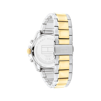Montre TOMMY HILFIGER jordan homme bracelet acier inoxydable bicolore jaune