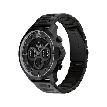 Montre TOMMY HILFIGER luca homme bracelet acier inoxydable noir