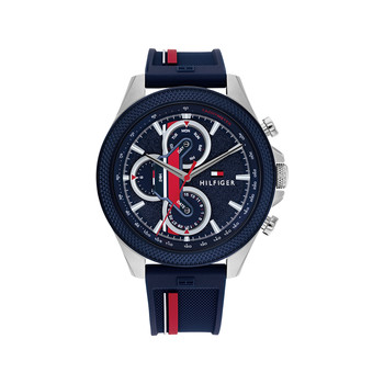 Montre TOMMY HILFIGER clark homme bracelet silicone bleu