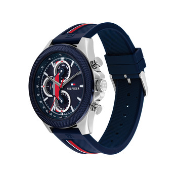 Montre TOMMY HILFIGER clark homme bracelet silicone bleu