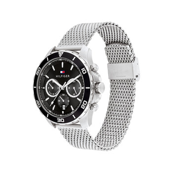 Montre TOMMY HILFIGER jordan homme bracelet acier inoxydable argent