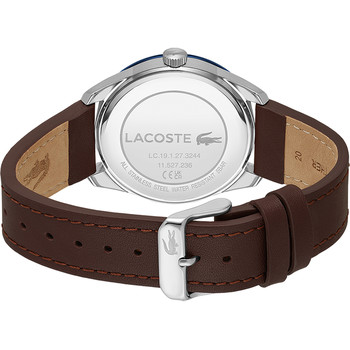 Montre LACOSTE everett homme bracelet cuir marron