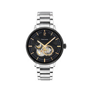 Montre PIERRE LANNIER trio homme automatique, bracelet acier